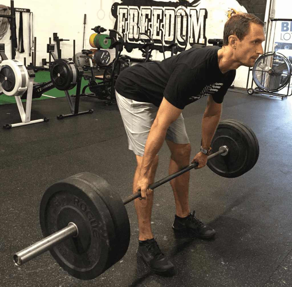 sports chiropractor Daniel Holland in Nesconset showing how to properly perform RDL (romanian deadlift.)