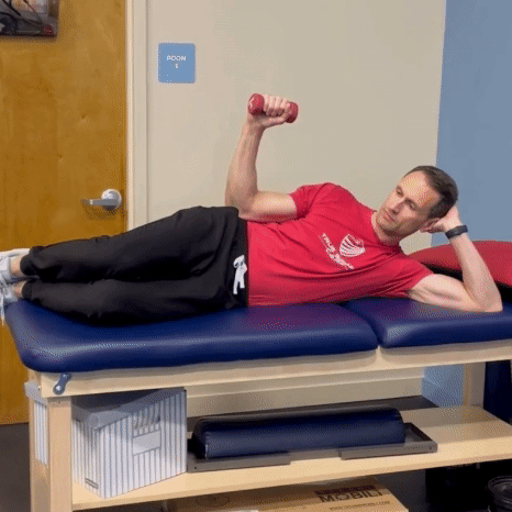 Eccentric shoulder strengthening exercise